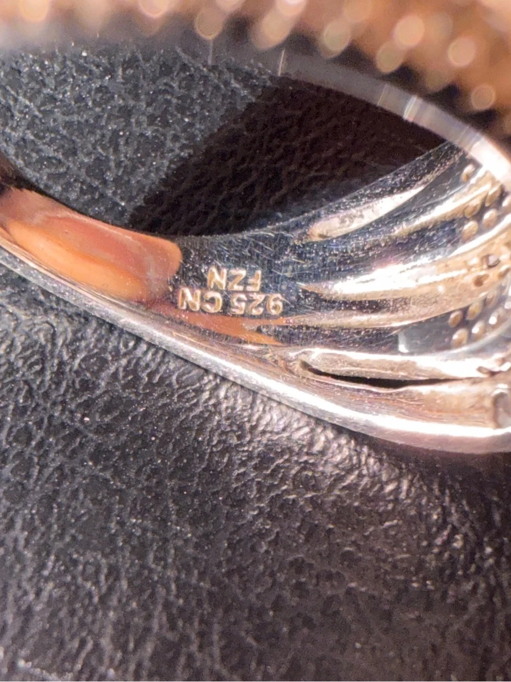 JTV CZ Rhodium over Sterling Silver Multi-Row Wave Ring - Size 7